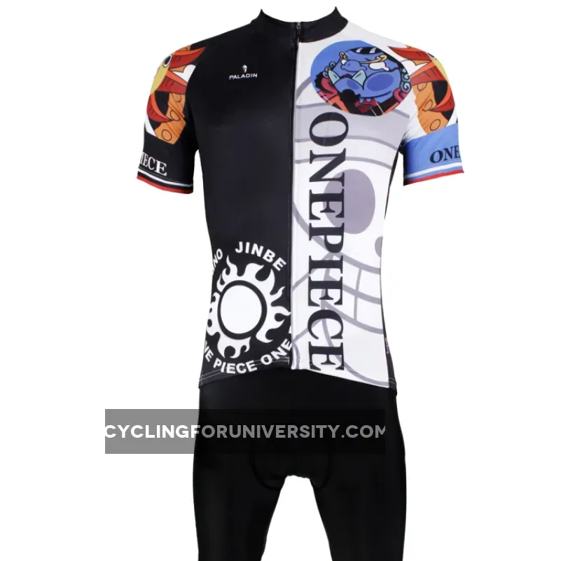 ONE PIECE Series Pirates Men's Cycling Suit Jersey Team Jacket Leisure T-shirt Summer Spring Autumn Clothes Sportswear Anime Jinbe NO.409