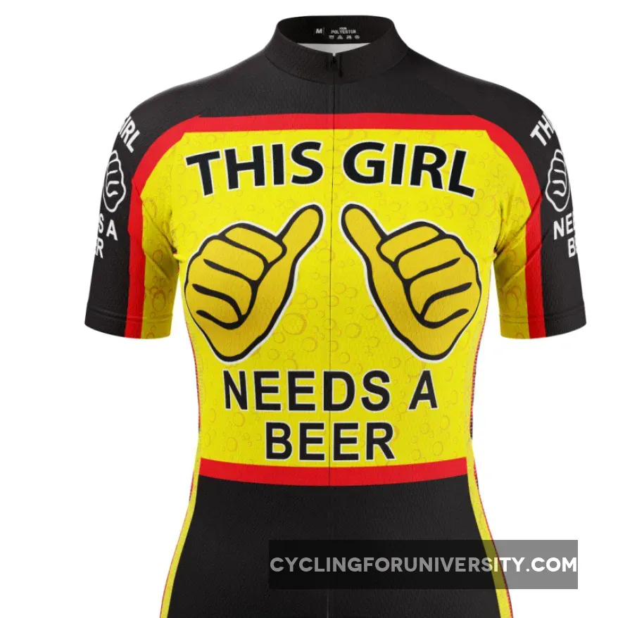 This Girl Needs a Beer Women's Cycling Jersey / Brewery Cycling Jerseys