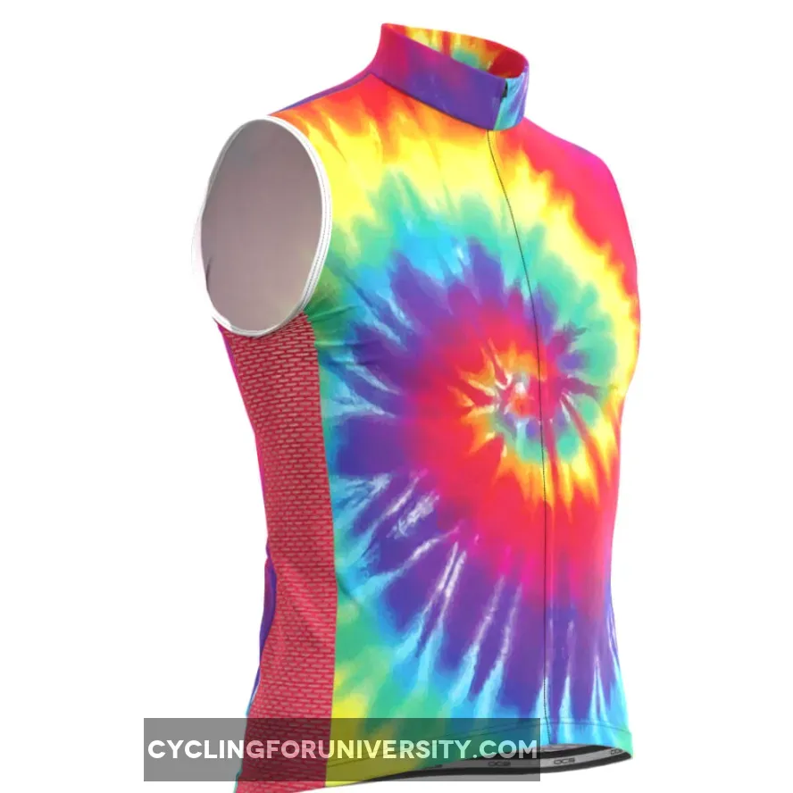 Men's Tie Dye Sleeveless Cycling Jersey Restock