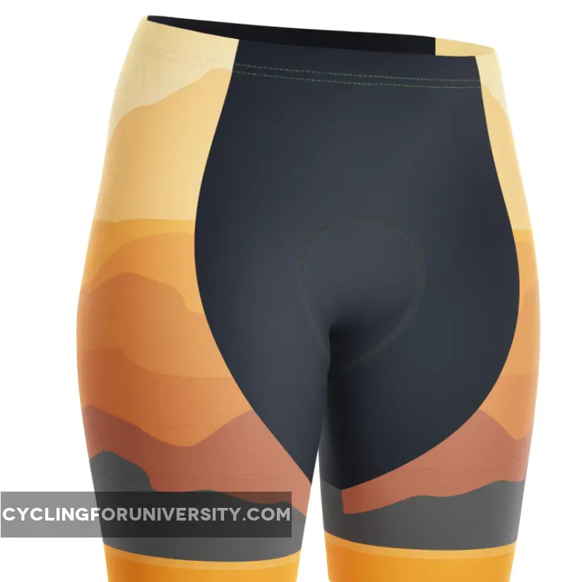 Women's Ride Free Sunset Gel Padded Cycling Shorts To Buy