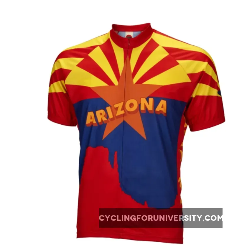Arizona State Short sleeve 19" zip men's cycling jersey
