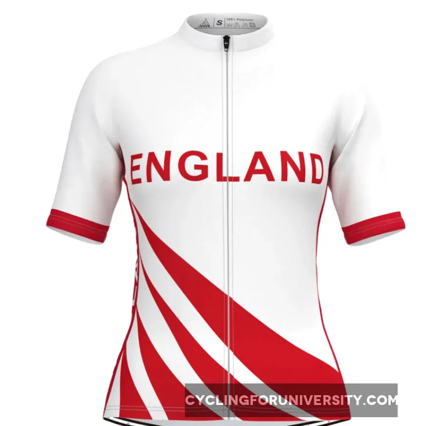 England Flag Women's Cycling Jersey V2 Brand New
