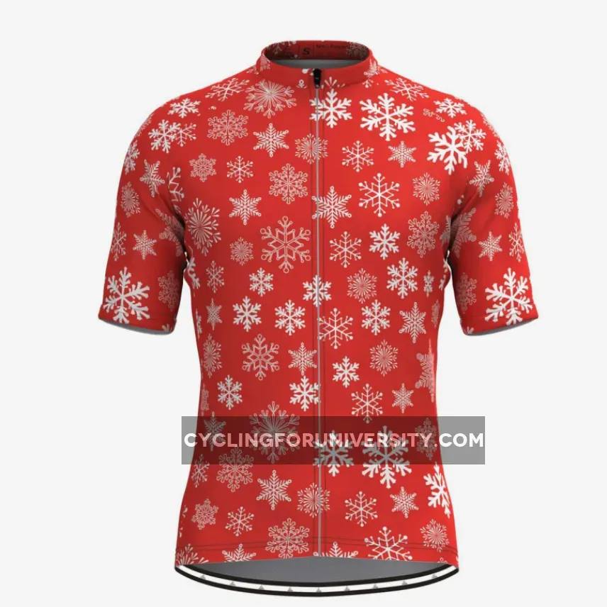 Snowflake Short Sleeve Cycling Jersey Brand New