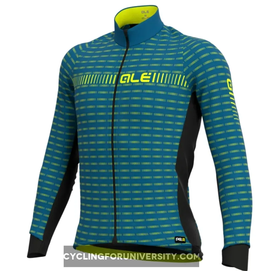 ALE' Green Road PRR Blue Long Sleeve Jersey,