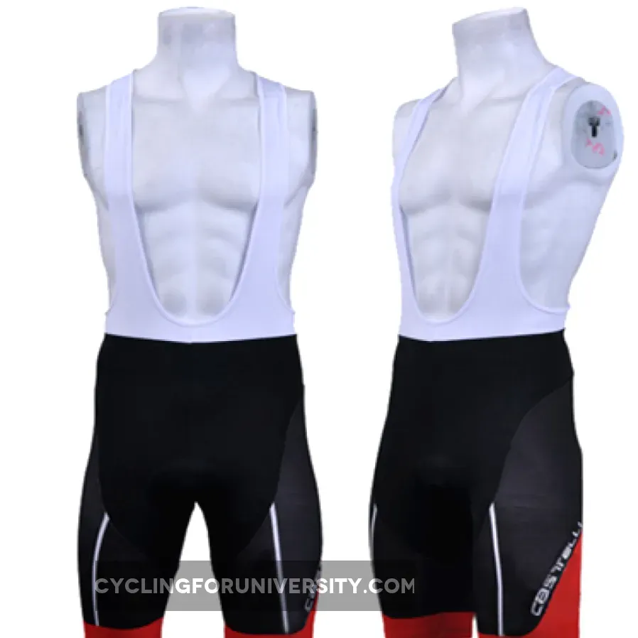 2012 CASTELLI BLACK /RED CYCLING BIB SHORTS Brand New