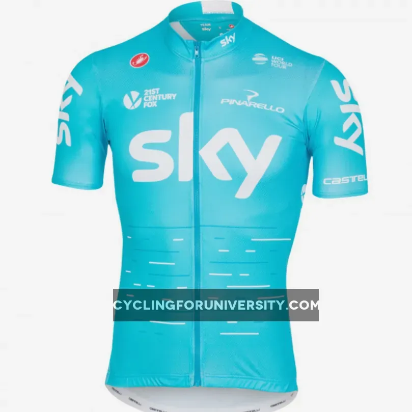 TEAM SKY 2017 Short Sleeve cycling Jersey bike clothing Cycle apparel Shirt
