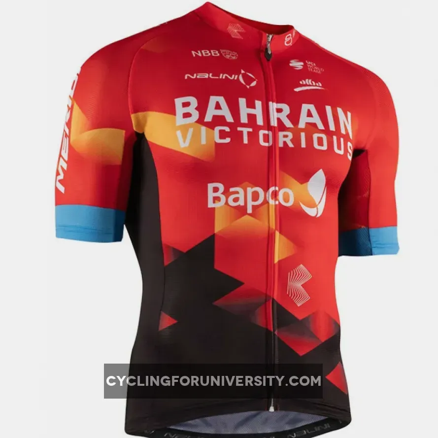 2021 Bahrain Victorious Full Zip Jersey, BAH21J1