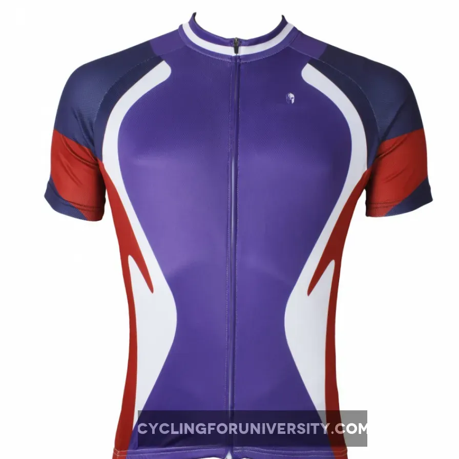 Ilpaladino Funnel Purple Cycling Short-sleeve Jersey Exercise Bicycling Pro Cycle Clothing Racing Apparel Outdoor Sports Leisure Biking Shirts Team NO.523