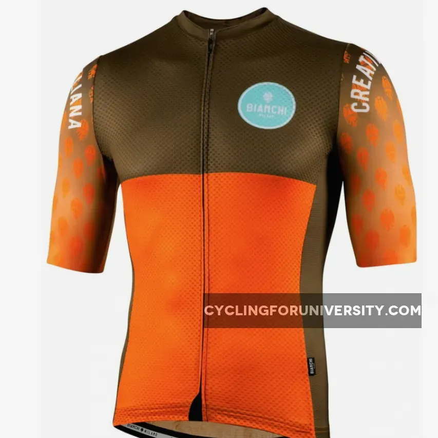 Bianchi Milano Tirano Orange Mocha Jersey,