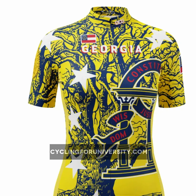 Women's Georgia US State Short Sleeve Cycling Jersey Online