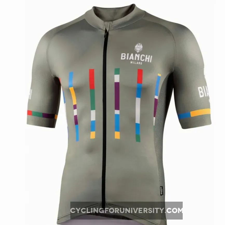 Bianchi Milano Fanaco Gray Jersey, Brand New