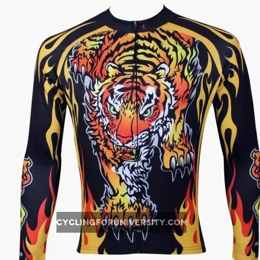 ILPALADINO Men's Long Sleeves Cycling Jersey Spring Autumn Exercise Bicycling Pro Cycle Clothing Racing Apparel Outdoor Sports Leisure Biking Shirts NO.109