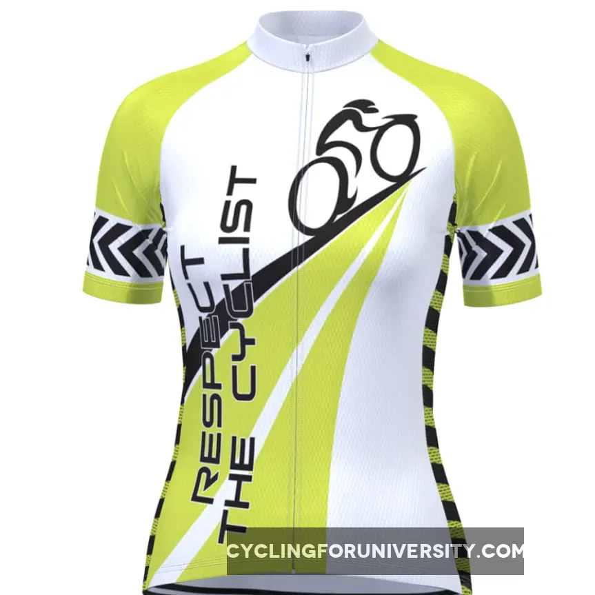 Women's Respect the Cyclist Short Sleeve Cycling Jersey