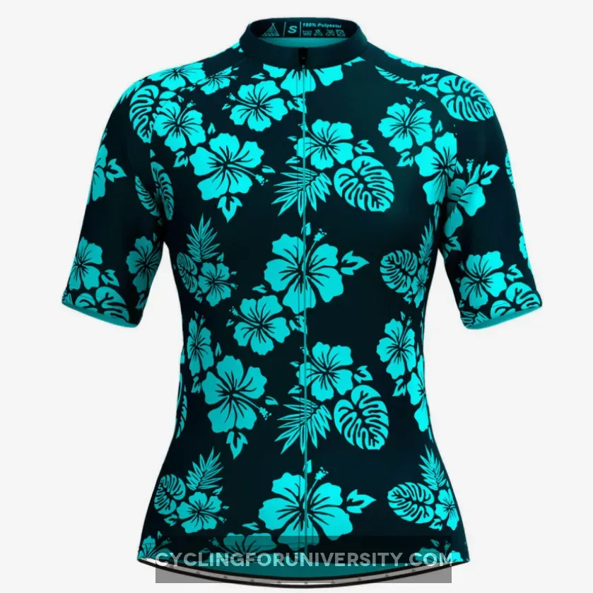 Women's Hawaiian Cycling Jersey - Blue Brand New