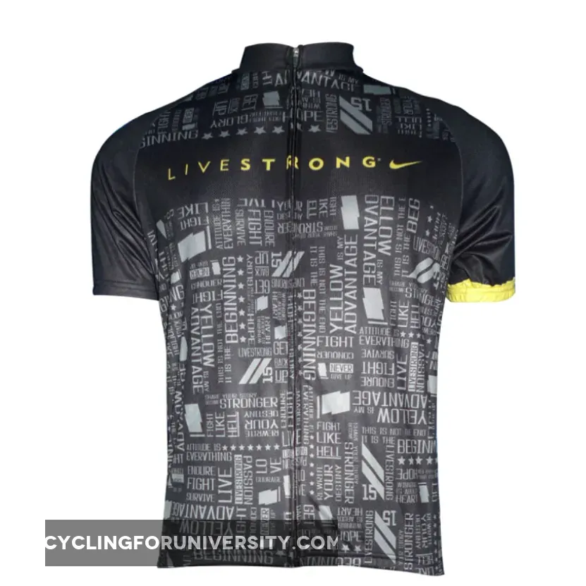 2012 LIVESTRONG Cycling Short Sleeve Jersey Black Edition