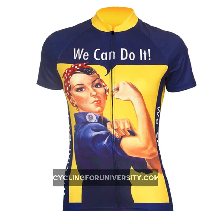 Rosie The Riveter Women's Cycling Jerseys Yellow Brand New