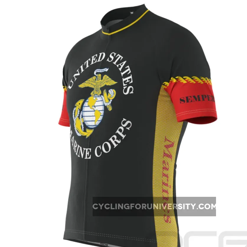 Men's Marine Corps USMC Short Sleeve Cycling Jersey / Usmc Cycling Jersey