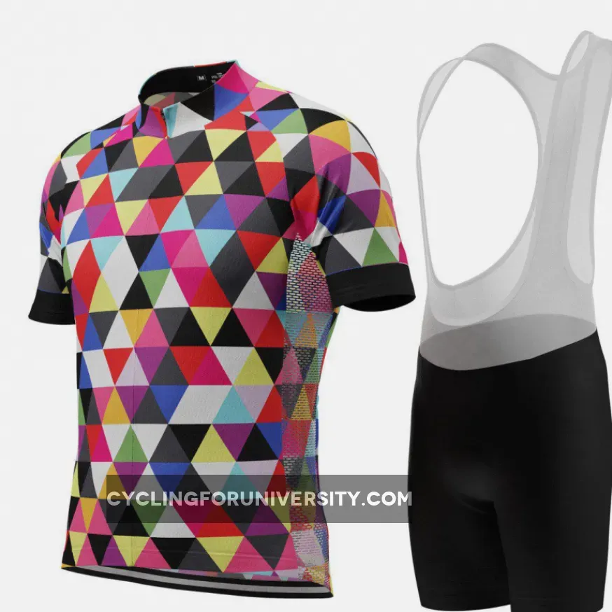 Men's High Viz Color Triangles Pro-Band Cycling Kit Restock