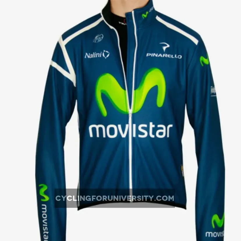MOVISTAR 2011 Radsport-Profi-Team Winter Fleece Long Sleeve Jersey Jacket