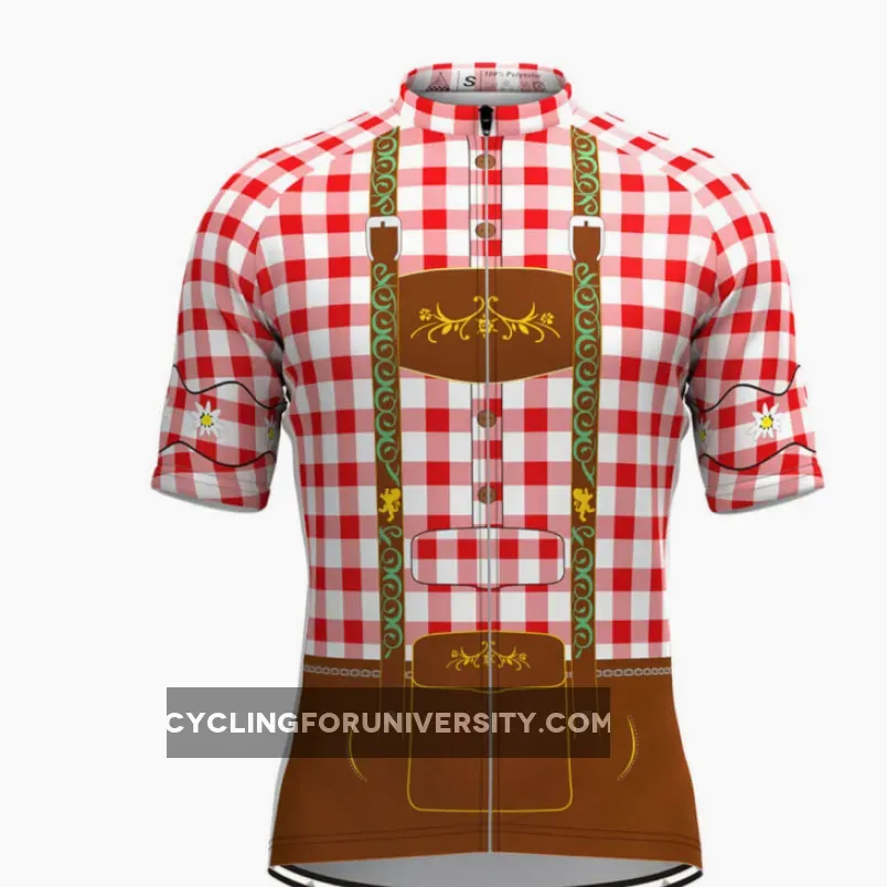 Men's Tirolese Cycling Jersey Red Restock