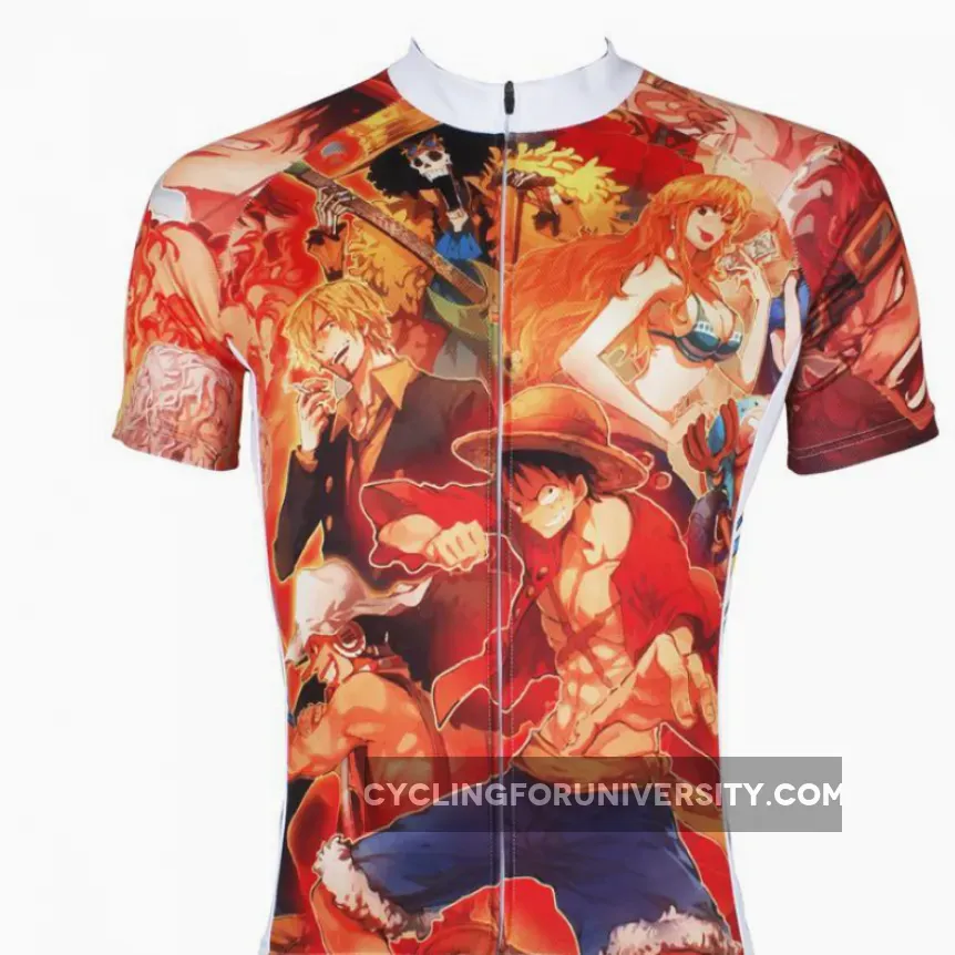 ONE PIECE Members Luffy Man's Summer Cycling Jersey Spring Autumn Shirts