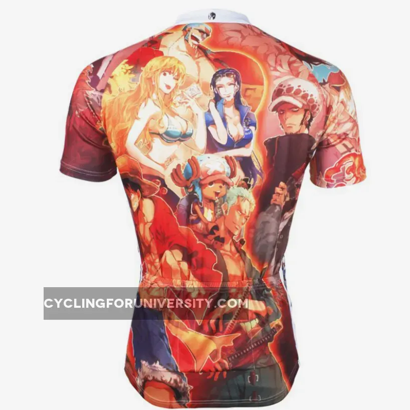 ONE PIECE Members Luffy Man's Summer Cycling Jersey Spring Autumn Shirts