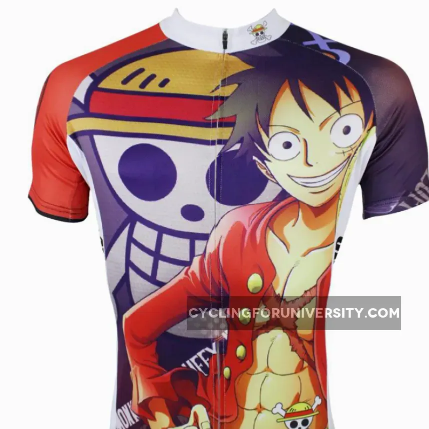 ONE PIECE Members Luffy Man's Summer Cycling Jersey Spring Autumn Shirts