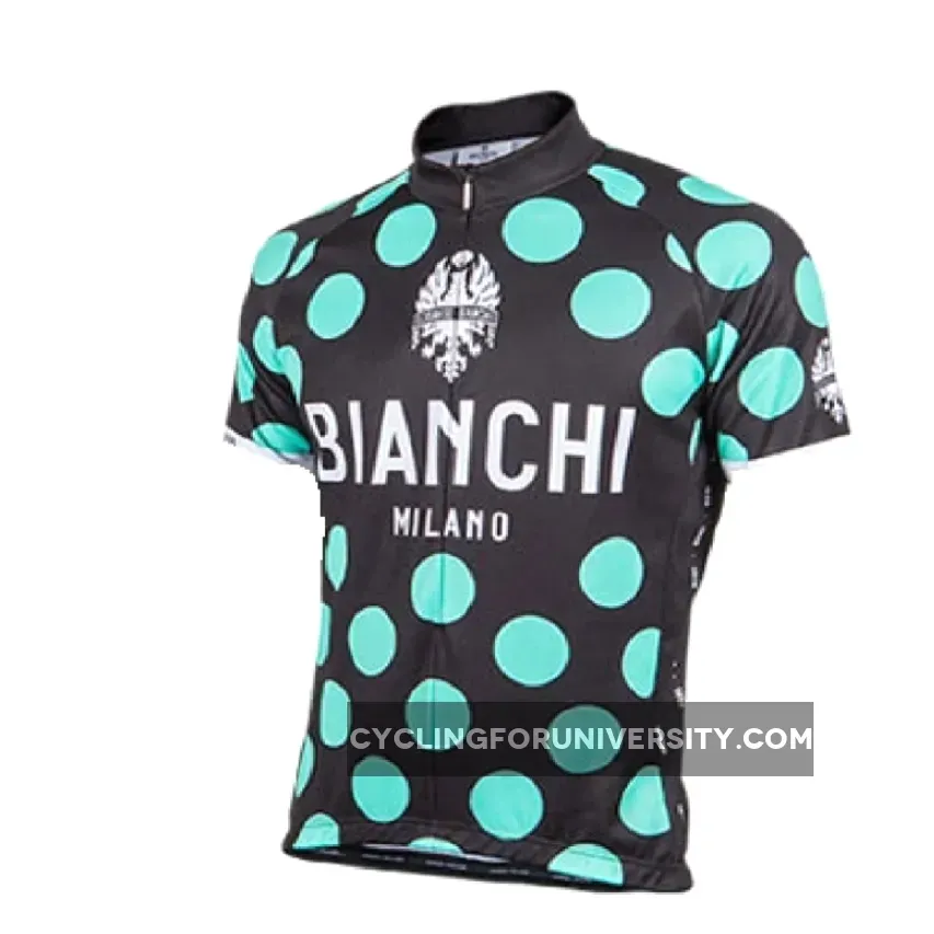 Nalini Bianchi-Milano Pride Short Sleeve 3/4 Zip Cycling Jersey Celeste Pride