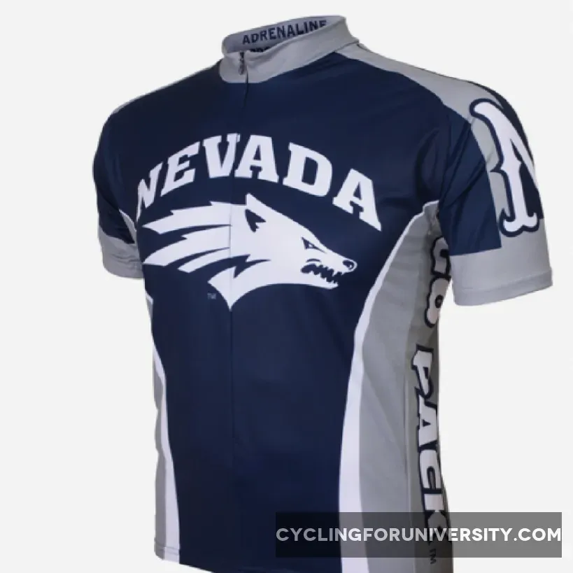 Adrenaline Promo University Nevada at Reno College 3/4 zip Men's Cycling Jersey RENO-MED