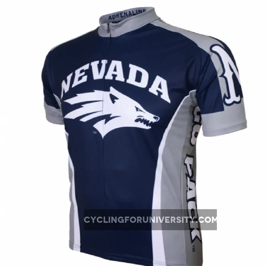 Adrenaline Promo University Nevada at Reno College 3/4 zip Men's Cycling Jersey RENO-MED