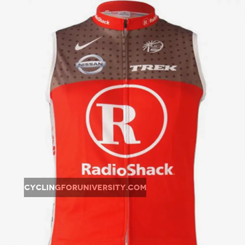Team RadioShack Cycling Sleeveless Vest RED Brand New