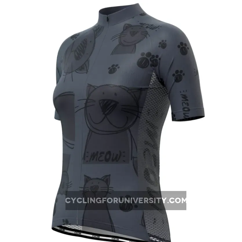 Women's Cat Meow Short Sleeve Cycling Jersey Restock