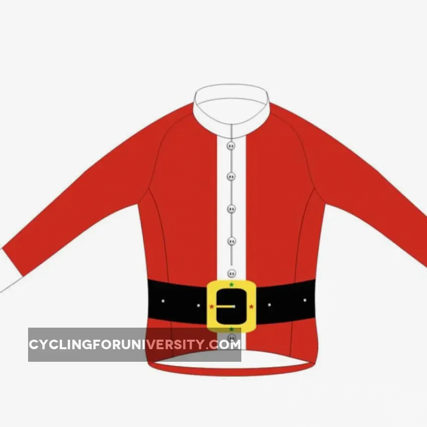 Santa Claus Xmas Christmas fleece lined winter thermal cycling jersey Jacket