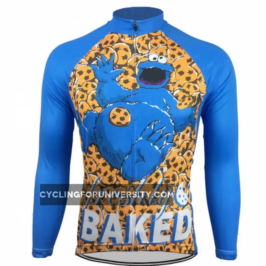Cookie Monster Freshly Baked Long Sleeve Men's Cycling Jersey