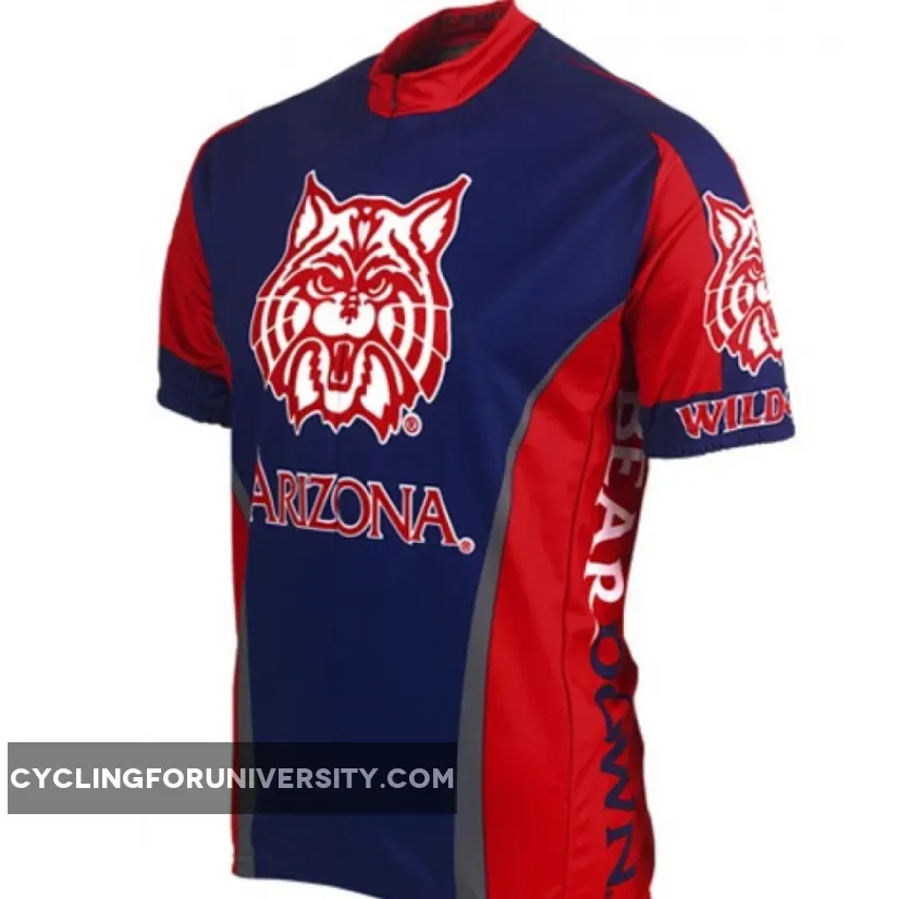 U of A, UA University of Arizona Wildcats Blue Cycling Jersey