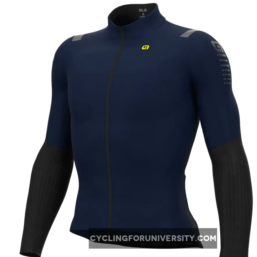 Ale R-EV1 Warm Race 2.0 Long Sleeve Jersey - Blue Outlet