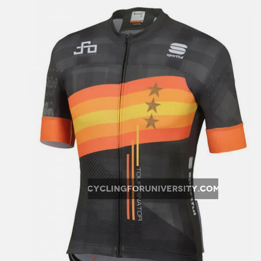 Sagan Stars Bodyfit Team Jersey Green Orange 382, SAG19J77