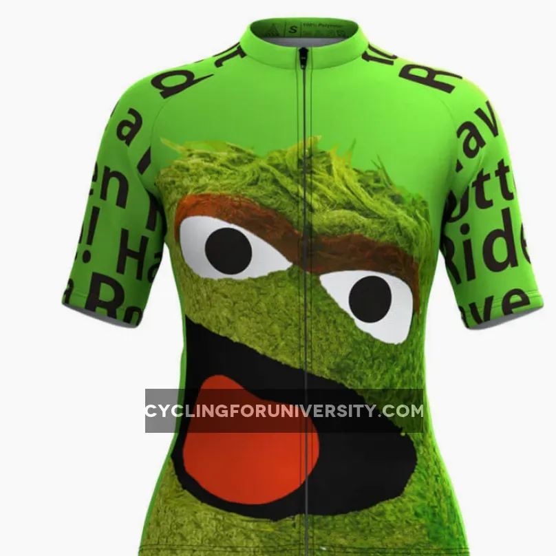 Women's Oscar The Grouch Cycling Jersey Brand New
