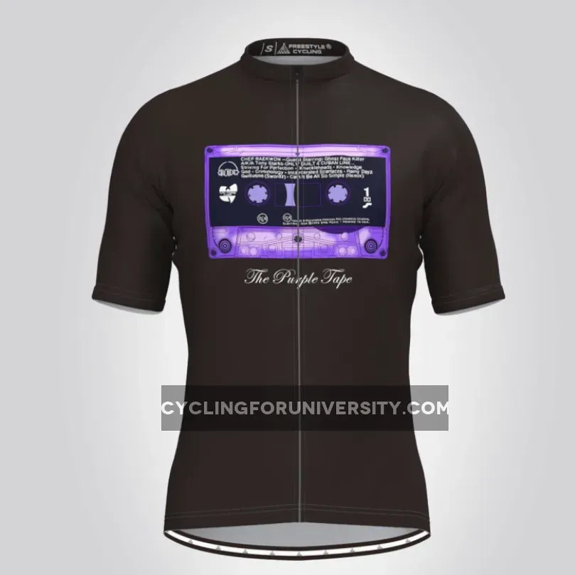The Purple Tape Classic Cycling Jersey Black Outlet