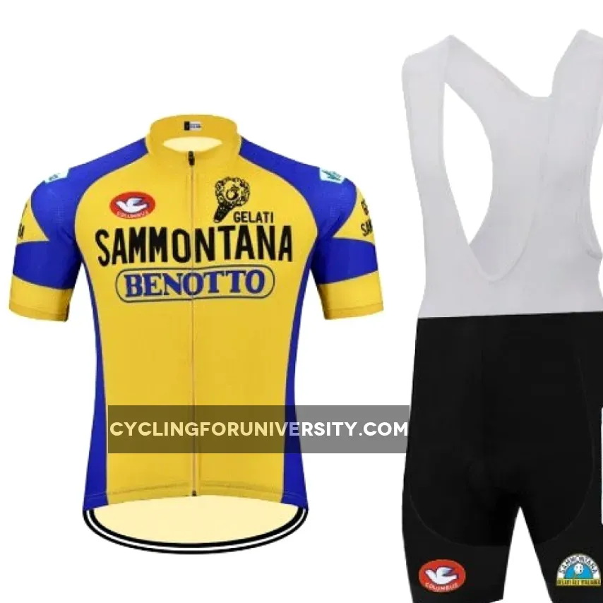 Sammontana Benotto retro cycling set short sleeve 1982