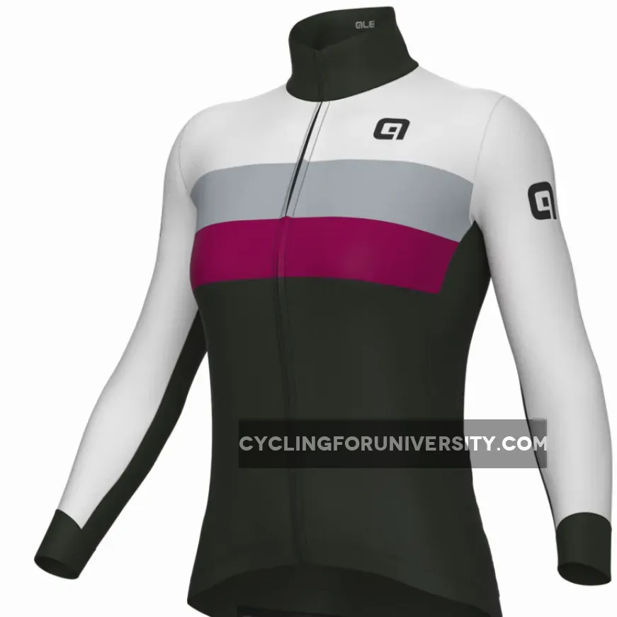 Ale Off Road Gravel Chaos long sleeve woman jersey - Grey / Chaosfrau