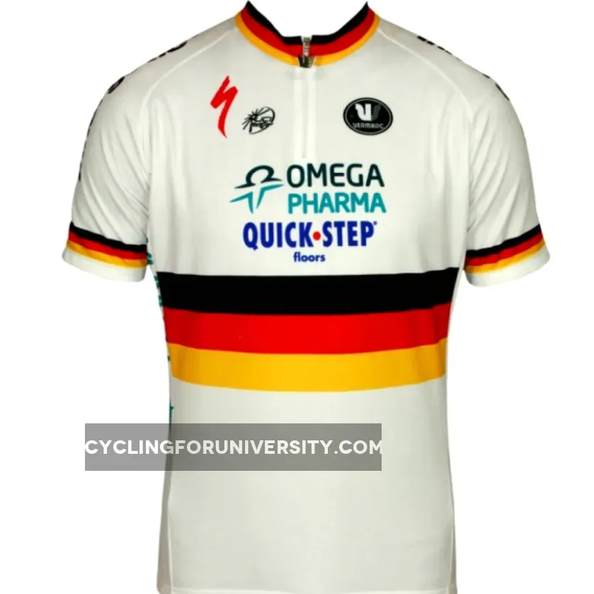 OMEGA PHARMA-QUICKSTEP German Champion 2011/12 Vermarc professional cycling team - Cycling Jersey Short Sleeve