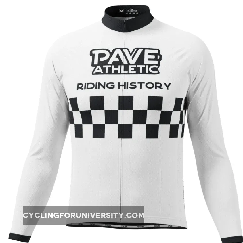 PAVE Athletic Retro Auto Long Sleeve Cycling Jersey