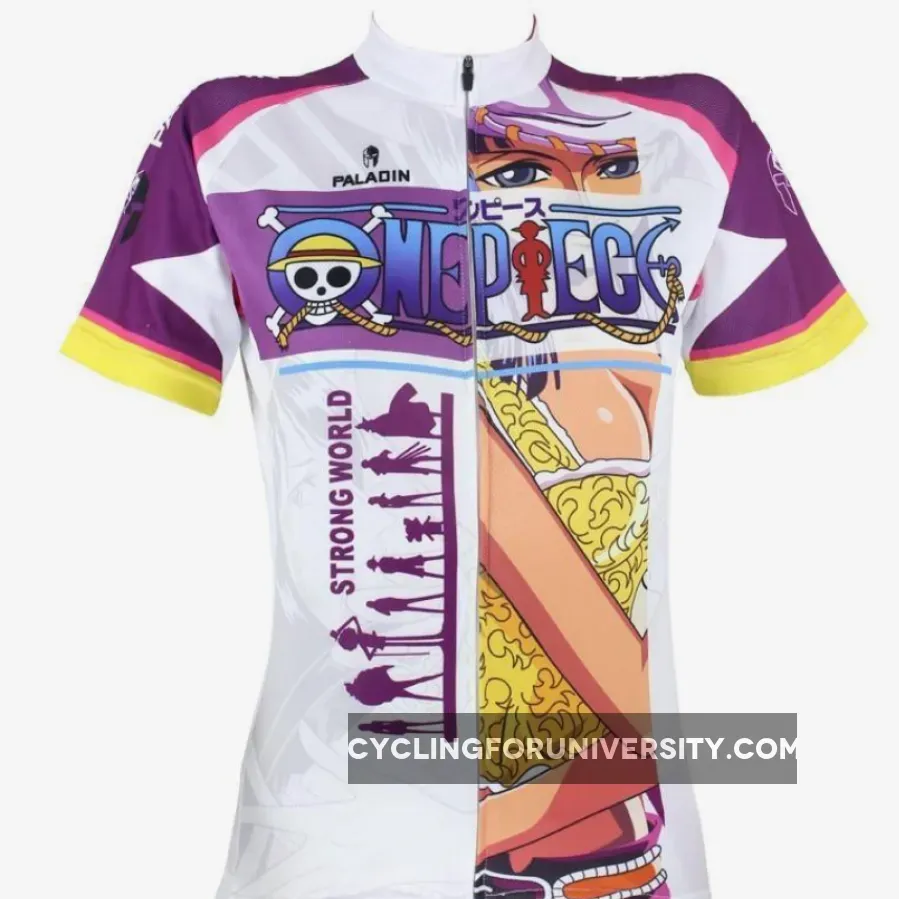 ONE PIECE Series Nico Robin Paramecia-type Flower-Flower Fruit Woman's Short-sleeve Cycling Jersey Team Leisure Jacket T-shirt Pretty Summer Spring Autumn Clothes Sportswear Anime Archaeologist NO.073