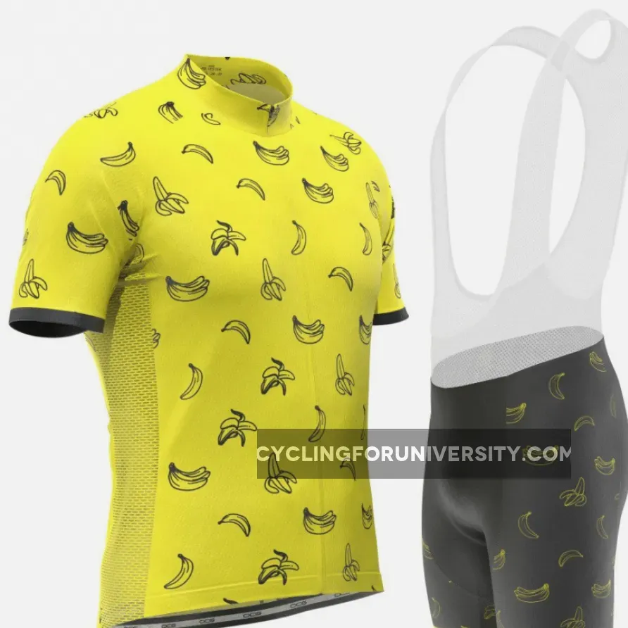 Men's Must Be Bananas Short Sleeve Cycling Kit, Bananas Mens