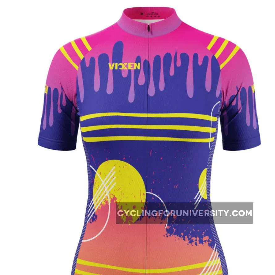 Vixen Women's Drips & Splatters Short Sleeve Cycling Jersey