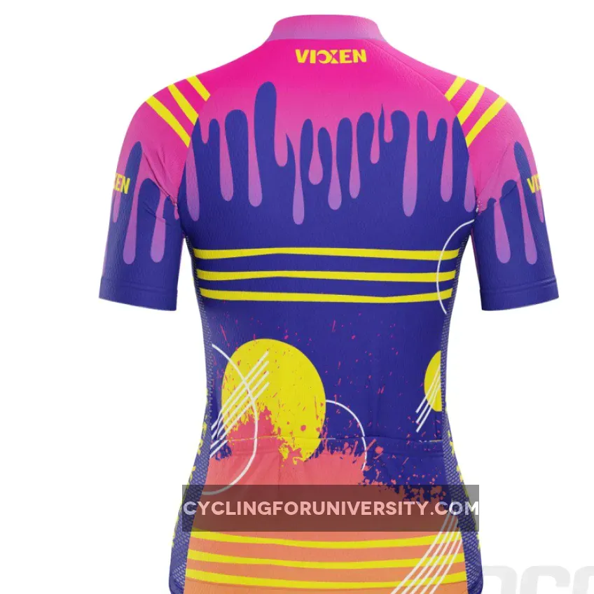 Vixen Women's Drips & Splatters Short Sleeve Cycling Jersey
