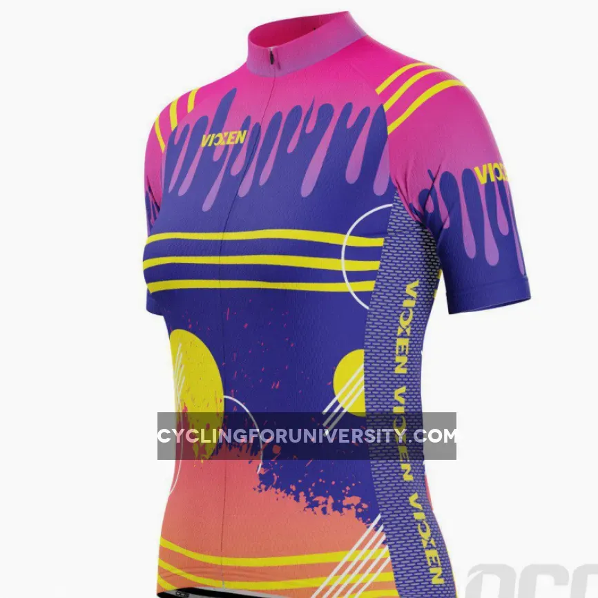 Vixen Women's Drips & Splatters Short Sleeve Cycling Jersey