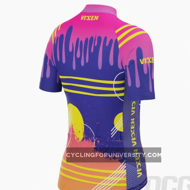 Vixen Women's Drips & Splatters Short Sleeve Cycling Jersey