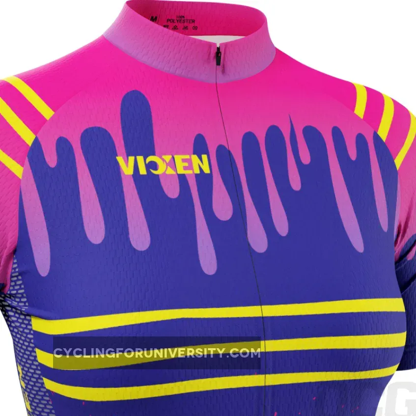 Vixen Women's Drips & Splatters Short Sleeve Cycling Jersey
